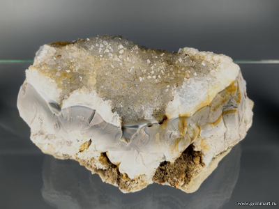 Агат, халцедон, горный хрусталь, (разн. кварц),. Россия. 185*90*95мм