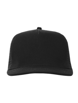 Бейсболка прямой козырёк STAN 5 клиньев хлопок 330,08, Чёрный