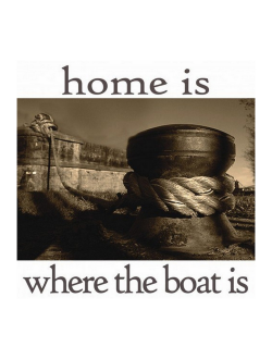 Открытка "Home is" Nauticalia 3347 150x150мм, 2 штуки