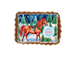 Тульский Пряник "Лошадь" с декором и повидлом  100 гр.