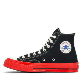 КЕДЫ CONVERSE X PLAY COMME DES GARCONS КРАСНЫЕ ВЫСОКИЕ женские