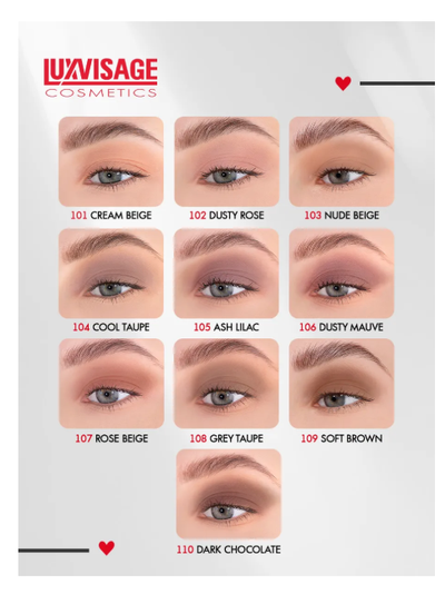 ЛюксВизаж Тени для век Жидкие Матовые  3г. Matt tint waterproof 12H