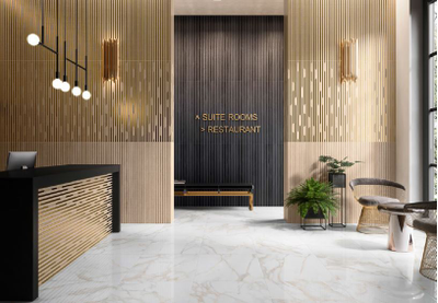 Декор, Villeroy&Boch, La Citta, 40х120 см, серый-золото