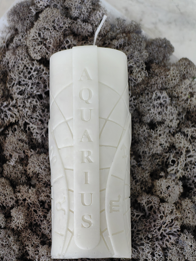 Свеча зодиакальная "Водолей" стихия воздуха