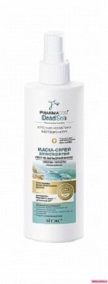 Витекс Pharmacos Dead Sea Аптечная косметика Мертвого моря Маска-Спрей двойного действия против выпадения волос, против перхоти, 150мл