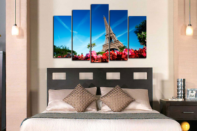 Модульная картина "Небо Парижа"