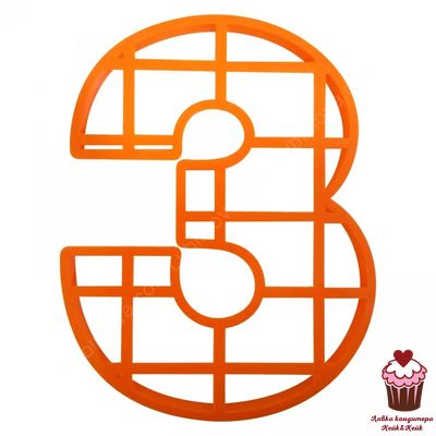 Вырубка для торта Цифра 3