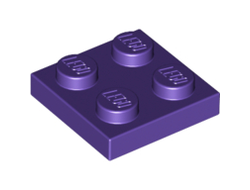Plate 2 x 2, Dark Purple (3022 / 4224861 / 6047422)