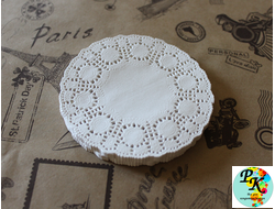 САЛФЕТКА АЖУРНАЯ БУМАЖНАЯ БЕЛАЯ 10 СМ