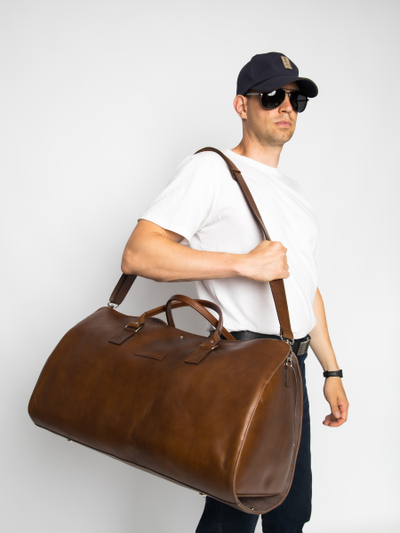 Портплед + дорожная сумка (2 в 1) Palermo Premium 
brown (арт. 4038-63)