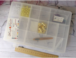 КОНТЕЙНЕР "Gamma" Коробка для шв. принадлежностей пластик ОМ-063 прозрачная