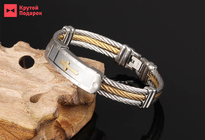 Золотистый мужской браслет "Old Relic"