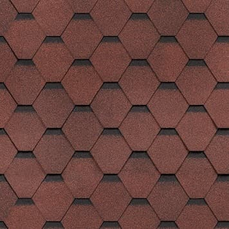 Гибкая черепица шанглас shinglas самба рубин