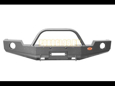 Передний силовой бампер серии Трофи на Jeep Wrangler JК 2007-2018, JL 2017- (02.206.01)