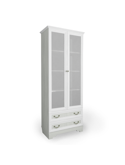 Стеллаж со стеклянными дверками Классика