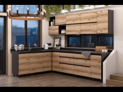 Угловая кухня Берген (2,6*2,0) модульная можно заказать по своим размерам