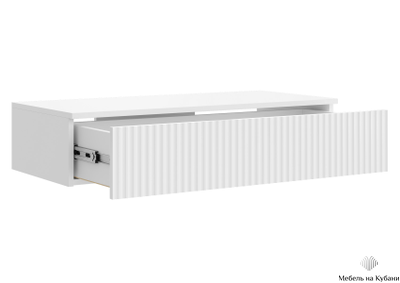 Сканди тумба консольная ТМ-001 (МДФ) Белый/Белый Глянец