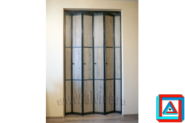 Складная дверь из 6-ти створок в AL профиле