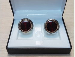 запонки бордовые