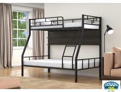Двухъярусная кровать Раута Черный полка венге
