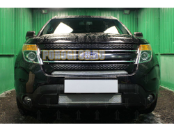 Защита радиатора Ford Explorer 2010-2015 chrome верх PREMIUM