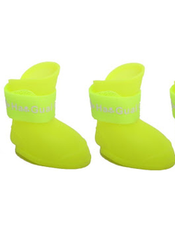 Сапожки резиновые ярко-желтые для собак