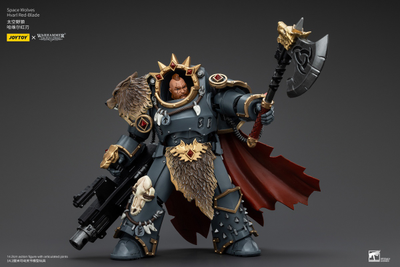 Хварл Красный Клинок, Ярл Космических Волков (Warhammer Horus Heresy) - КОЛЛЕКЦИОННАЯ ФИГУРКА 1/18 Space Wolves Hvarl Red-Blade (JT00140) - JOYTOY