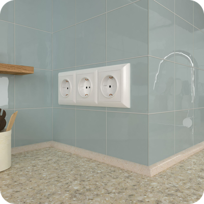 Акриловый плинтус бордюр на столешницу BNV ПШ12 12х12х1800мм Бежевый