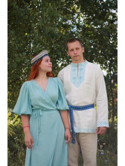 Платье на запах из муслина "Услада"