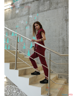 БЛУЗА DOCLIKE DL413 бордовый