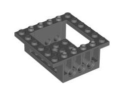 Cockpit 6 x 6 x 2 Cabin Base with Pin Holes, Dark Bluish Gray (47507 / 4209726)