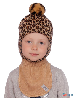 Шапка-шлем  20101-08, цвет бежевый р. 48-50