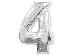 Цифра 4 серебро