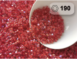 Toho Hexagon 11/0 - 5г - 190 Окрашенный изнутри люстровый хрусталь/тропический закат