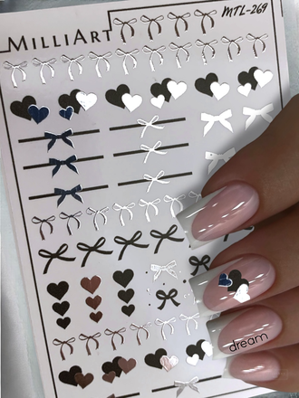 Слайдер-дизайн MilliArt Nails Металл MTL-269