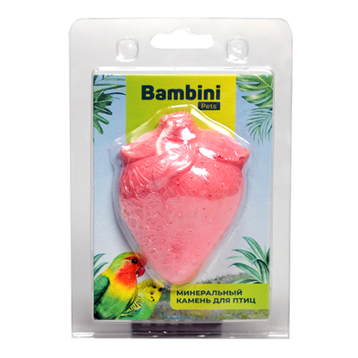 Bambini Pets (Бамбини Петс) Минеральный камень Клубничка, 28,2 г