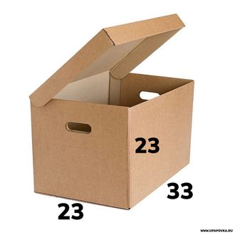 Коробка картонная Архивная  33 x 23 x 23 см