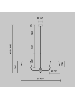 Подвесной светильник Modesto, MOD360PL-06B