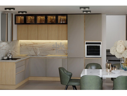 Композиция кухни ЖЕНЕВА Дуб Палермо/Серый камень