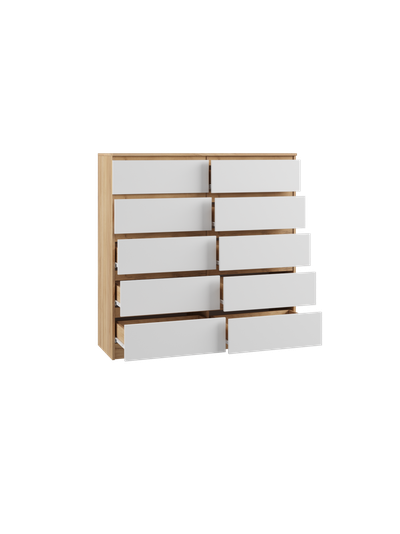 Мадера Комод К10М Крафт золотой/Белый