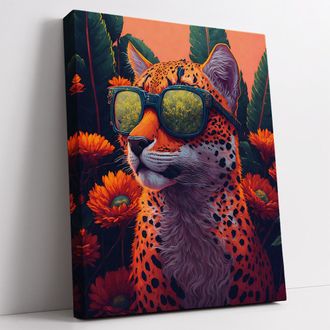 Печатная картина на деревянном подрамнике, Серия Большие кошки Арт.1-245