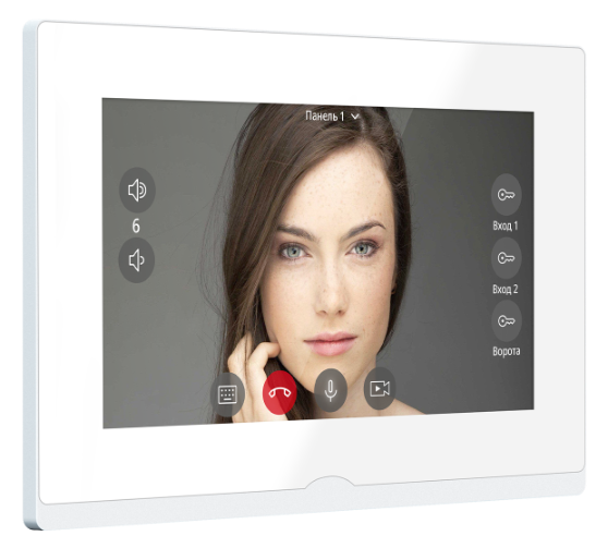Novicam IMPULSE 7 IP WIFI WHITE - IP видеодомофон с сенсорным дисплеем 7", c переадресацией на смарт