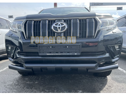Защита переднего бампера (G) с покрытием «раптор» d76 для Toyota Land Cruiser Prado 150 (2014-2017)