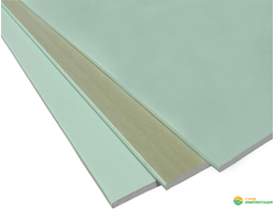 Гипсокартон влагостойкий (ГКЛВ) 2500*1200*9,5 мм Гифас (Gifas)