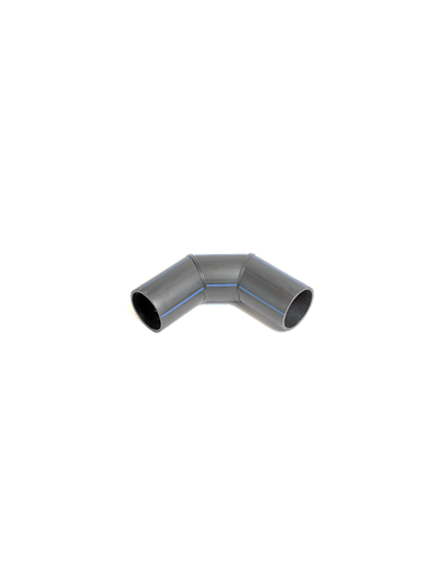 D160 SDR17 Отвод сварной сегментный ПНД ПЭ100 45°- 90° производство в СПб