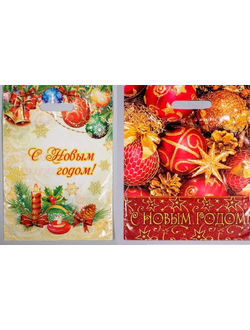 Пакет новогодний, 30 х40 см, МИКС