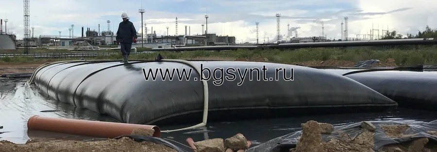 Обезвоживание нефтяного шлама в геотубах МИАТУБА