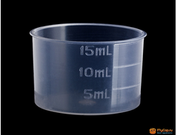Пластиковый мерный стакан 15 мл