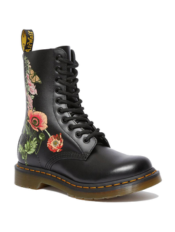 Dr. Martens 1490 Wild Botanics Floral Black высокие