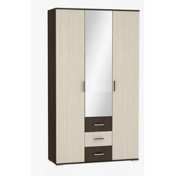 Белла Шкаф 3-х створчатый (лдсп) (Венге/ясень белый), Ш1202хВ2120хГ474 мм